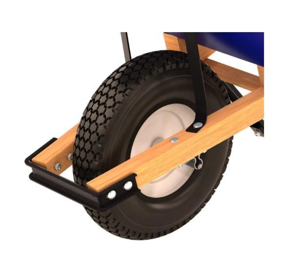 la carriola di 540mm foggia 150kg una carriola da 6 pi3 con la struttura d'acciaio 2
