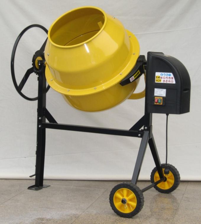 Betoniera gialla della costruzione di colore ISO9001 Mini Concrete Mixer 1
