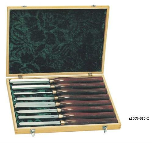 Macchina di giro del tornio della perforazione del tornio dei set di strumenti di estremità di legno di legno piano dello scalpello 0