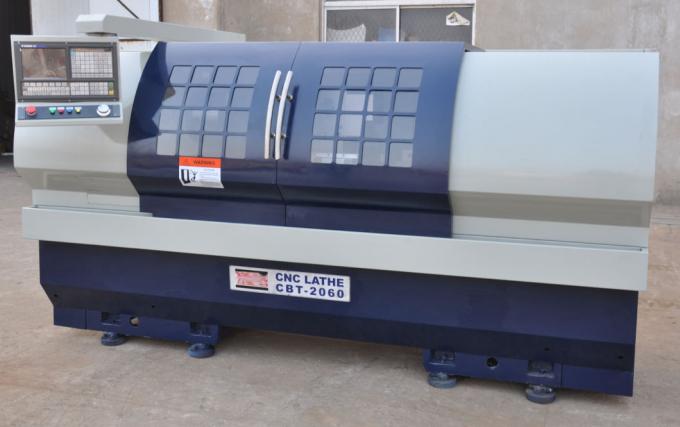 Iso orizzontale 9001 Hardway del tornio per metalli di CNC del letto piano 400mm 1