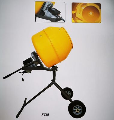 impastatrice del cemento di 160L Mini Concrete Mixer Machine Yellow