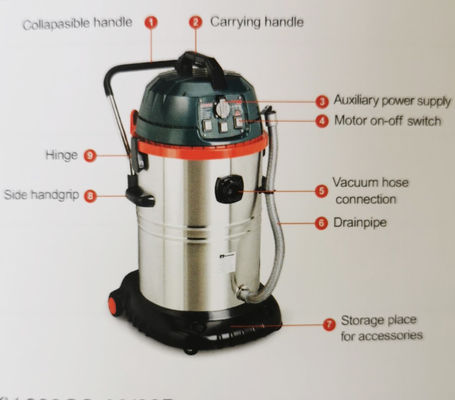 Pulitore della polvere di vuoto della macchina 1200W di aspirapolvere di iso per uso industriale