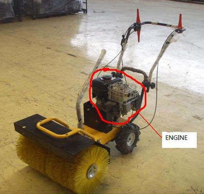 Passeggiata della spazzatrice della spazzola di potere della neve 6.5HP dietro flessibilità del dispositivo d'avviamento di ritrazione alta