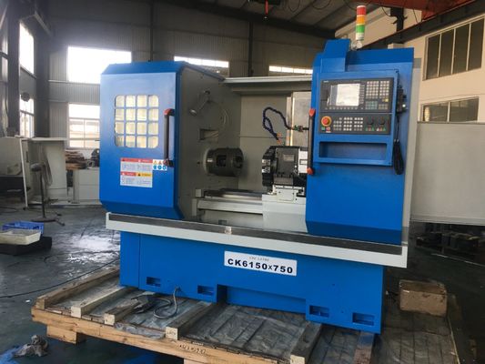 Iso orizzontale 9001 Hardway del tornio per metalli di CNC del letto piano 400mm